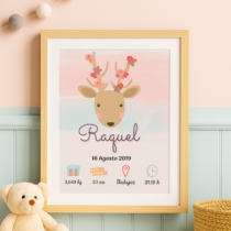 lamina infantil ciervo