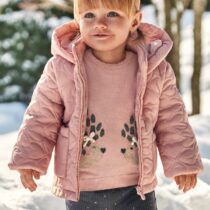 Chaquetón Acolchado Corazones Bebé Mayoral Ref. 14-02484-040 en color Rubor