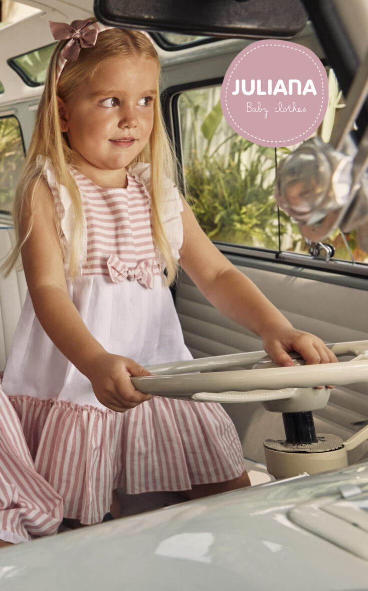 Vestido volantes rayas – Juliana