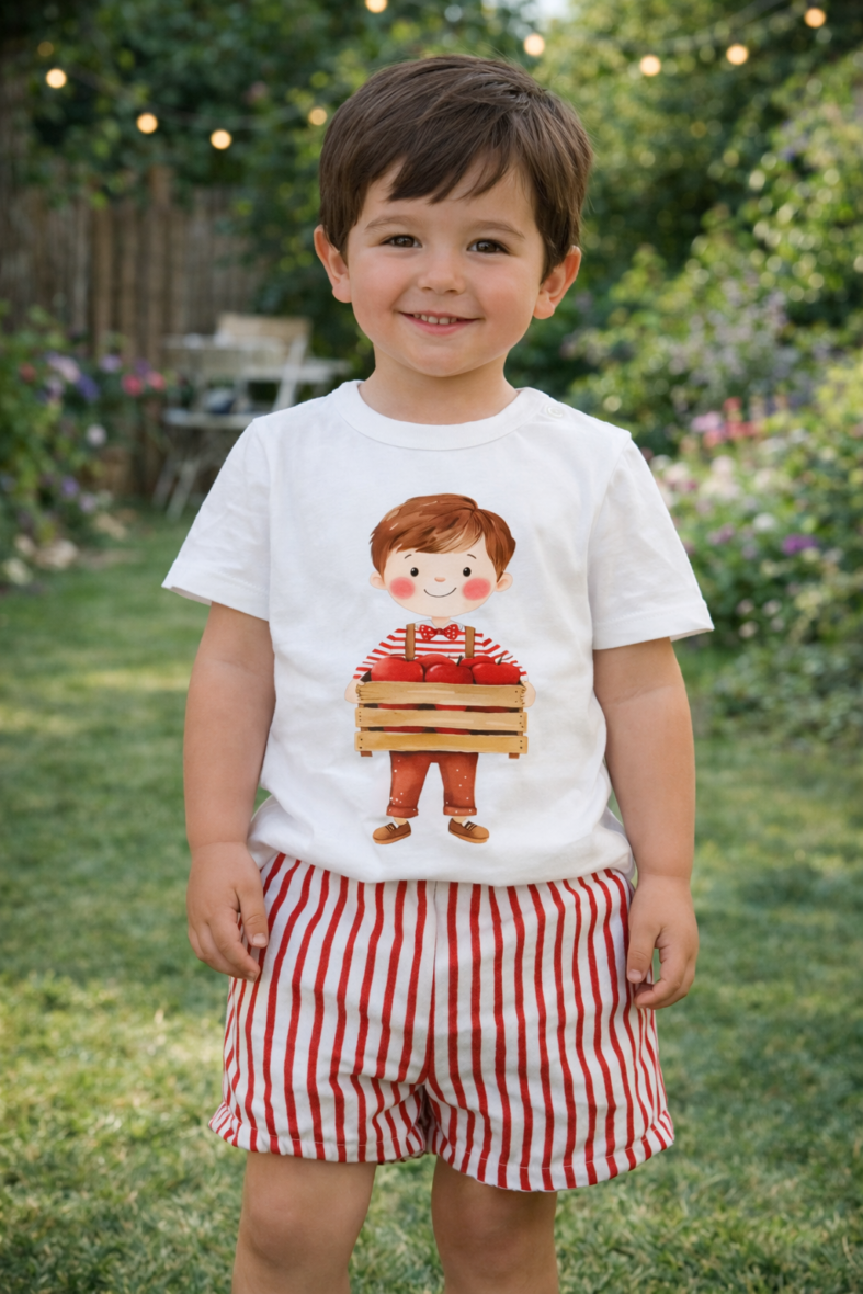 Conjunto cerezas niño – Yupis Kids