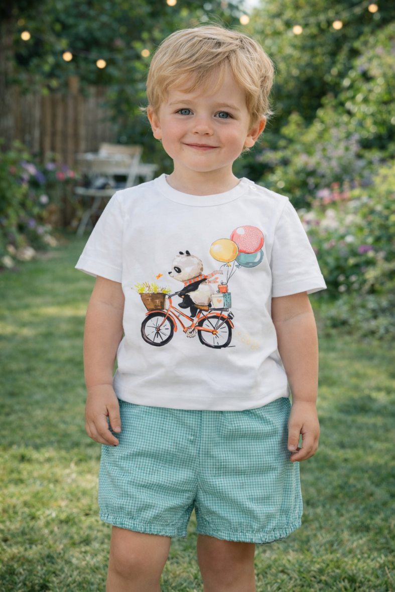 Conjunto panda bicicleta niño – Yupis Kids