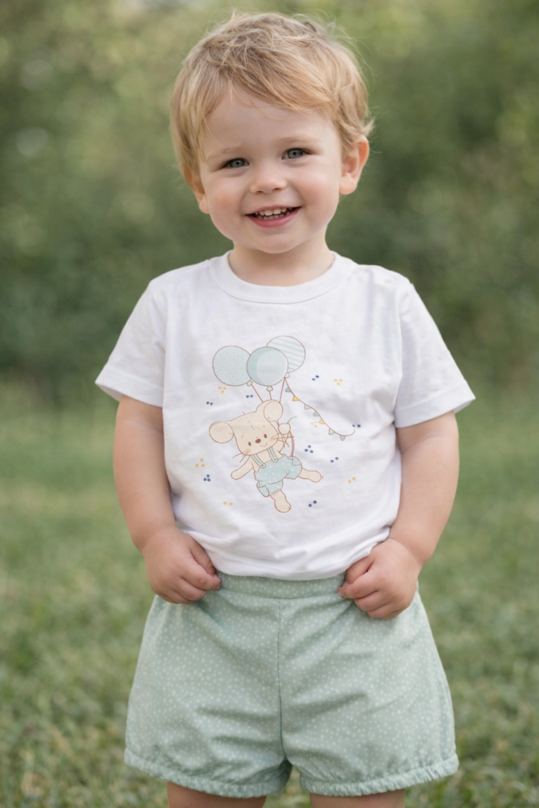 Conjunto ratón globos niño – Yupis Kids