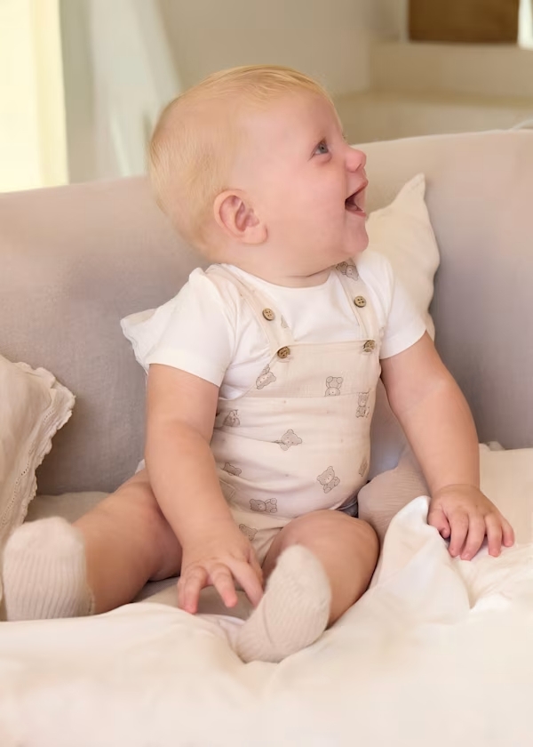 Peto corto estampado con camiseta recién nacido Newborn Ref. 26-01621-032